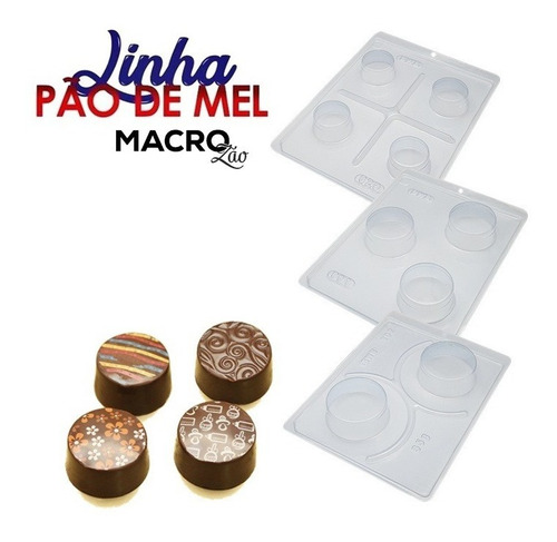 Kit Forma Pão De Mel Mini Pequeno E Grande Silicone Bwb