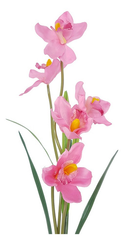 Vara De Orquídea Fina Con 5 Flores Artificiales