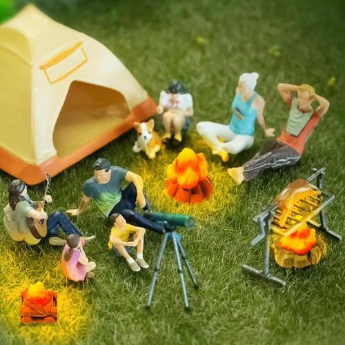 30 Piezas De Fogata En Miniatura, Diorama De Fuego Falso, De