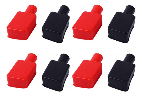 4 Pairs Of Insulating Rubber Battery Terminal Covers