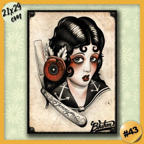 #43 - Cuadro Vintage 21 X 29 Cm / Tattoo!