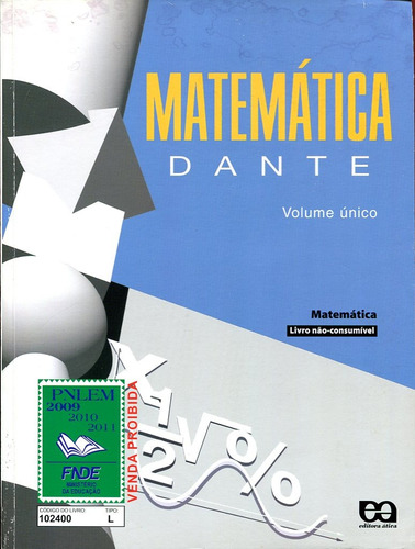 Matemática Dante - Volume Único
