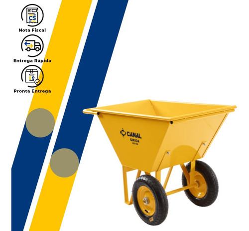 Girica Com Capacidade De 180 L 400 Kg G4m50 Amarelo Canal