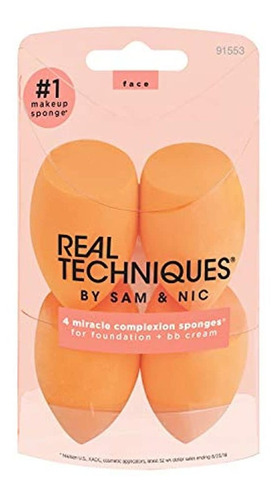 Real Techniques Set De 4 Esponjas Para Maquillaje Miracle Co