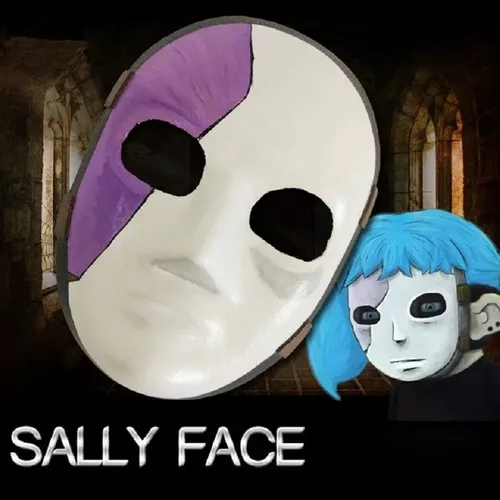 Toyvian 8 Peças Máscara De Papel Machê Sally Face Cosplay Papel