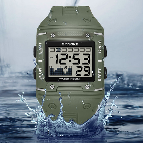 Reloj Deportivo De Lujo Synoke Para Hombre, Reloj Digital Pa