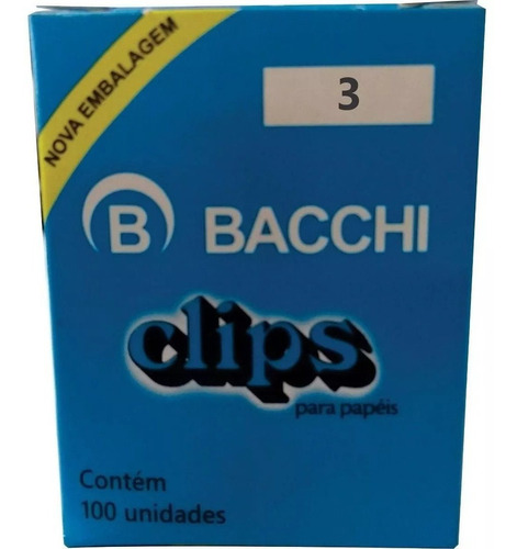 Clipes Bacchi Galvanizado Nº 3 100 Unidades