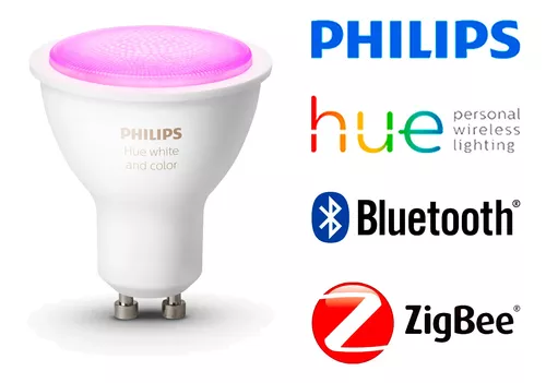 Pack Philips Hue 6 Ampolletas Led Gu10 Colores