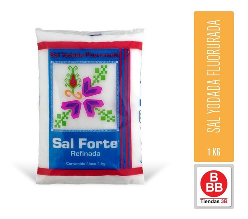 Imagen 1 de 2 de Sal Forte Yodada Fluorurada 1 Kg