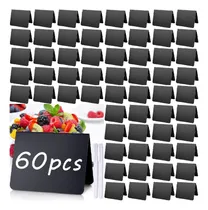 Comprar 60 Letreros De Pizarra Mini Pizarra Para Alimentos 4 X 3 Pul