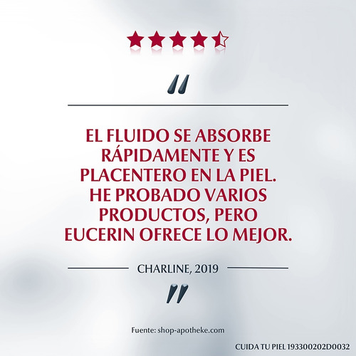 Imagen 6 de 7 de Fluido Facial Hidratante Matificante Eucerin Dermopure 50ml