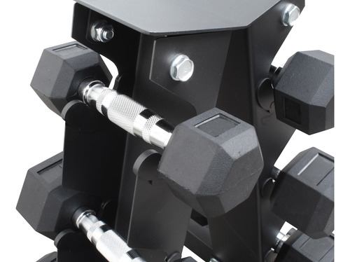 Mdfitness Set De 6 Mancuernas Con Rack 3 A 8 Lb, 32 Lb