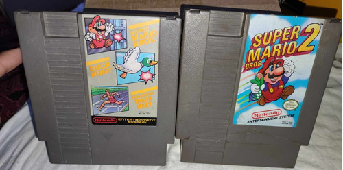 Nintendo Nes Super Mario Bros 2 Y Mario 1 Duck Hunt