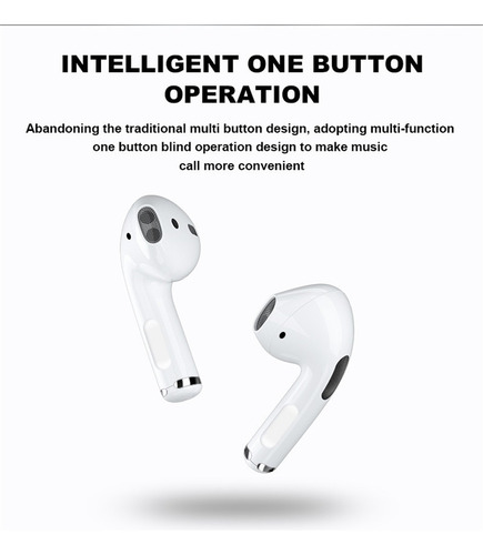 Auriculares Inalámbricos Pro4 Tws Bluetooth 4.0, Blancos