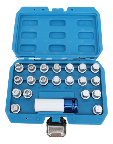 Kit De Remoção De Chaves Wheel Lock, 21 Unidades, Ferramenta