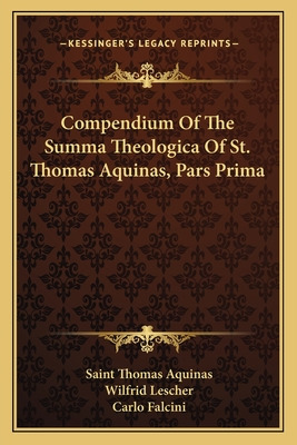 Libro Compendium Of The Summa Theologica Of St. Thomas Aq...