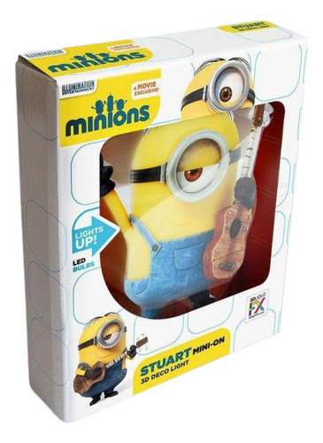 Mini Luminária 3d Light Fx Minions Stuart