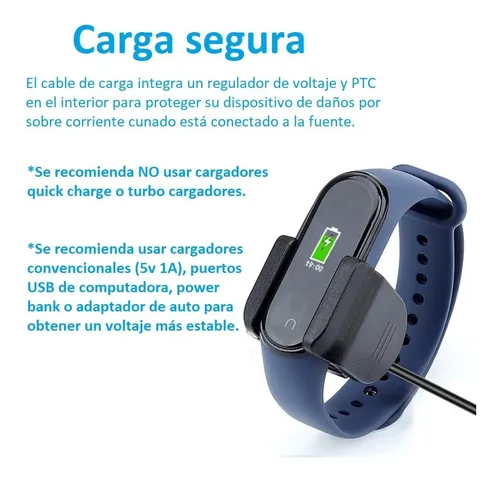 Para Xiaomi Mi Band 4 Cargador Base de base de carga Soporte de soporte con  cable