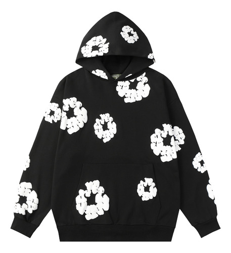 3d Denim-tear Sudadera Con Capucha De Madera Y Algodón