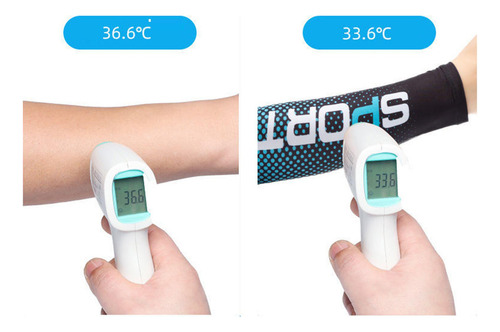 Y 2 Mangas De Brazo De Refrigeración Cubierta Azul Claro