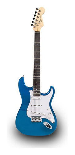 Guitarra Eléctrica Deviser L-g1 Azul Con Funda Tremolo Cable Color Blue Material del diapasón Richlite Orientación de la mano Diestro