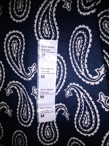 Playera De Hombre Original Use Talla S Azul Marino/blanco
