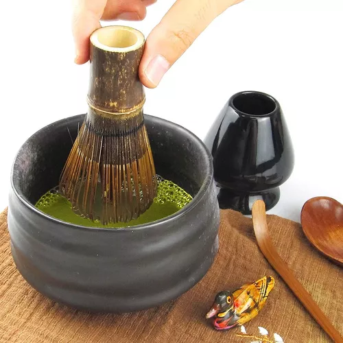 Artcome Juego de té matcha japonés, batidor de matcha, cuchara