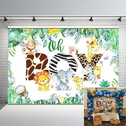 Mocsicka Safari Fondo Para Ducha Bebe Diseño Selva