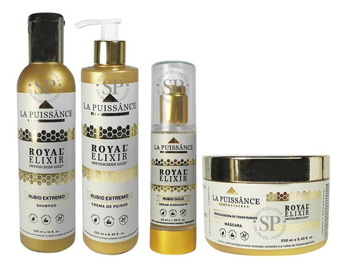 La Puissance Royal Elixir Shampoo Crema Peinar Máscara Serum