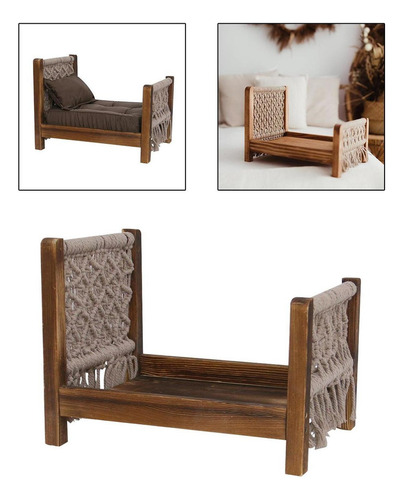 . Accesorios De Sesión De Fotos De Bebé De Madera