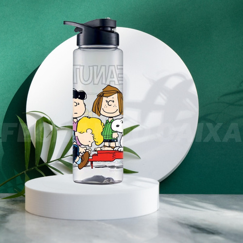 Squeeze Garrafa Agua Turma Do Snoopy 750 Ml Bpa Free