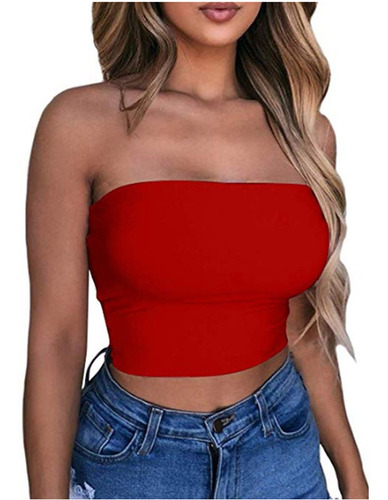 Mujer Chaleco Corto Crop Tops Tube 1131 [u]