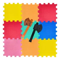 Comprar Combo Hacha De Goma Eva + Pisos De Goma Eva 85x85 Niños Bebe