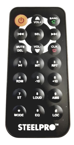 Imagen 3 de 3 de Autoestéreo para auto Steelpro Technologies Carbon 327 con USB, bluetooth y lector de tarjeta SD