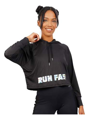 Polera Run Fast - Negro / Mcc Fitness