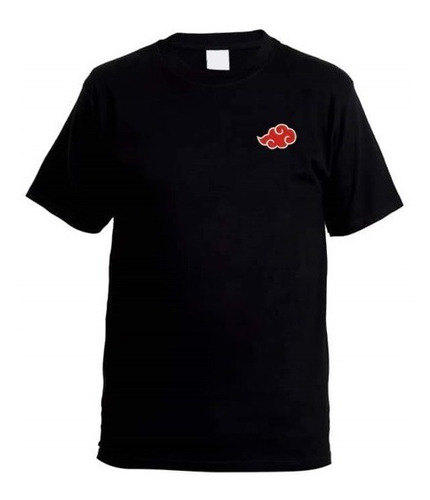 Playera Akatsuki Naruto Anime Bordado Minimalista