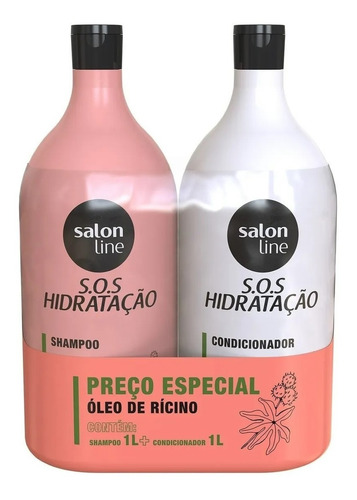 Shampoo E Condicionador Sos Hidratação Turbinada Salon Line