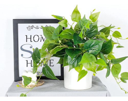 Planta Artificial De Hoja De Ruscus Con Base