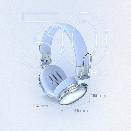 Audífonos Para Disp Inalámbricos Luxe Chic Hp710 Over Ear Color Azul