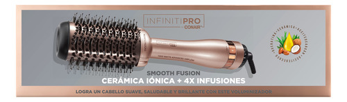 Cepillo Secador Alaciador One Step Oval De Coco Argán Conair Color Rose Gold
