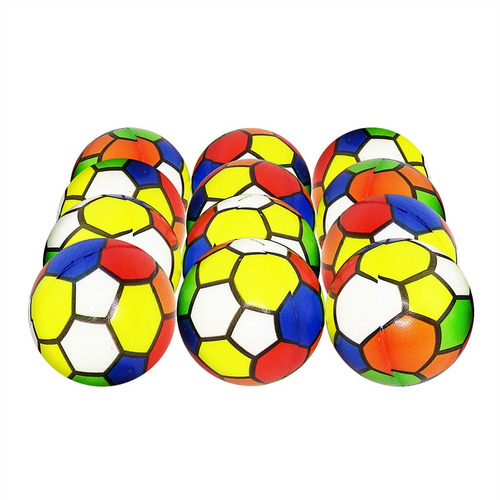 12 Pelotas Antistress Futbol Multicolor.