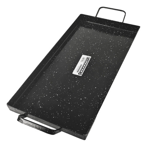 Plancha Bifera Chapa Enlozada Lozafer 25 X 50 Cm Color Negro