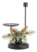 Comprar Centro De Mesa Con Portavelas Navideño S6, Con 2 Portavelas