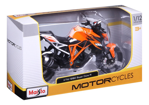 Maisto Motocicleta Mc Ktm 1290 Super Duke R A Escala 1:12 Color Naranja