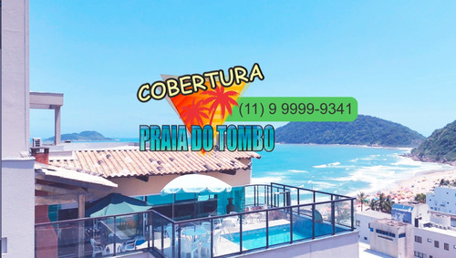 Cobertura Luxuosa, Pé Na Areia - Exclusividade Na Praia Do Tombo, Guarujá, A Mais Premiada Com Bandeira Azul No Brasil