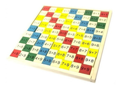 Tabla De Multiplicar De Madera Juego Didáctico Para Niños
