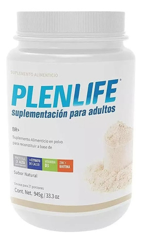 Fórmula Br+ 945gr Polvo Plenlife Sabor Neutro