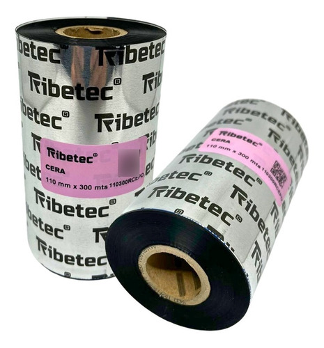 Ribbon De Cera 110x300 Mts Para Impresora De Etiquetas