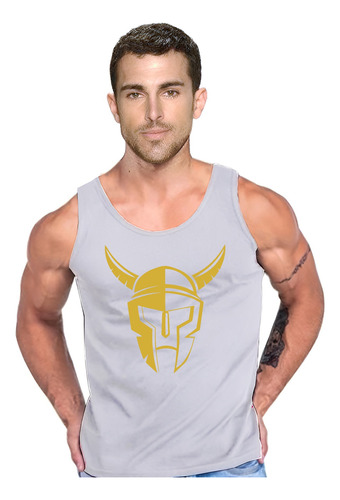 Polera Espartano Vikingo Musculosa   Tank Gym Pesas Crossfit