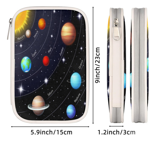 Estuche Lápices Impresión De Planeta De Sistema Solar...